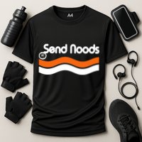 Sen Noods Retro Wave Logo Cooling Performance Crew T-Shirt