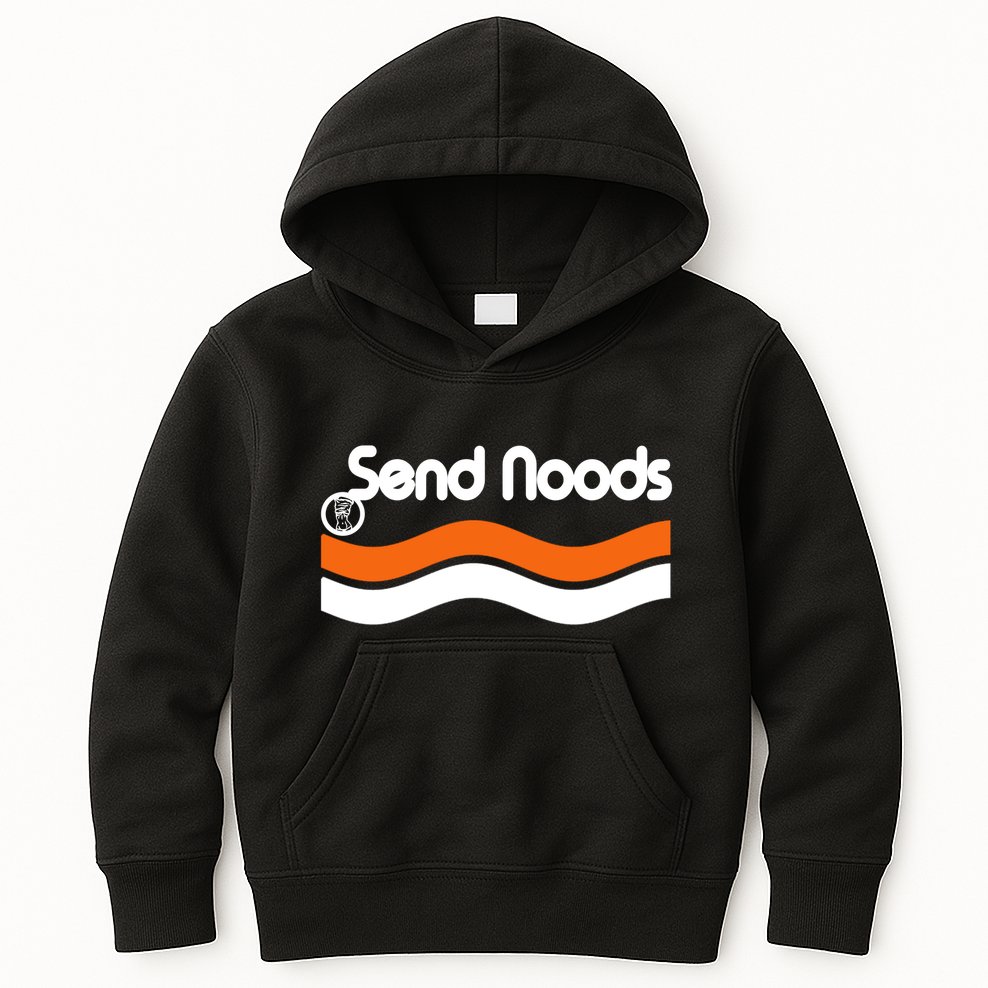 Sen Noods Retro Wave Logo Kids Hoodie