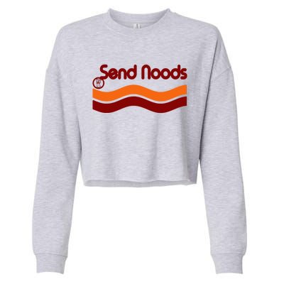 Sen Noods Retro Wave Logo Cropped Pullover Crew