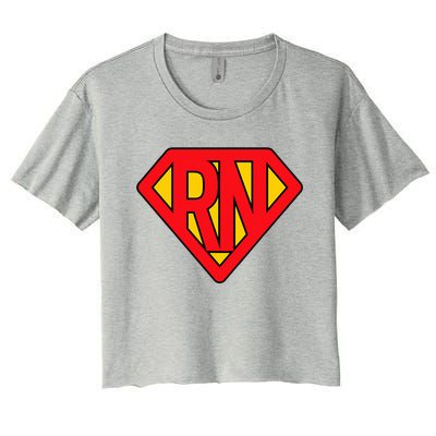 Super Nurse Rn Superhero Registered Women's Crop Top Tee