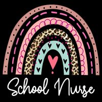 School Nurse Rainbow Leopard Back To School Appreciation Cooling Performance Crew T-Shirt