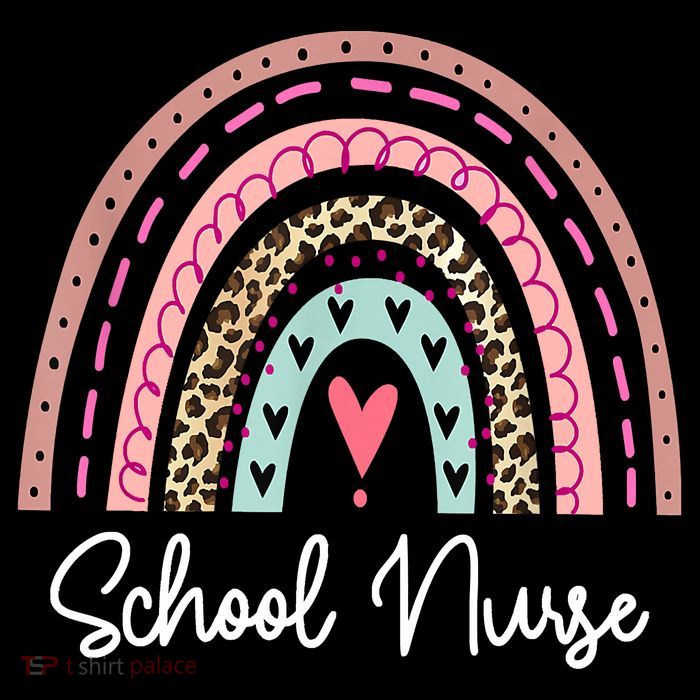 School Nurse Rainbow Leopard Back To School Appreciation Tall T-Shirt