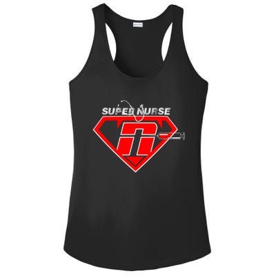 Super Nurse Rn Icu Cna Nurses Are Superheroes Nursing Power Cute Gift Ladies PosiCharge Competitor Racerback Tank