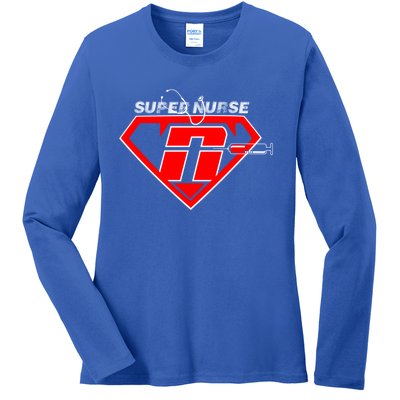 Super Nurse Rn Icu Cna Nurses Are Superheroes Nursing Power Cute Gift Ladies Long Sleeve Shirt