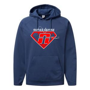 Super Nurse Rn Icu Cna Nurses Are Superheroes Nursing Power Cute Gift Performance Fleece Hoodie