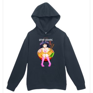 Send Noods Ramen Noodle Bowl Anime Urban Pullover Hoodie