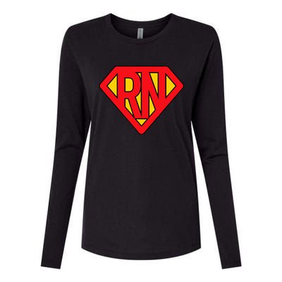 Super Nurse RN Superhero Registered Nurse Hero Womens Cotton Relaxed Long Sleeve T-Shirt