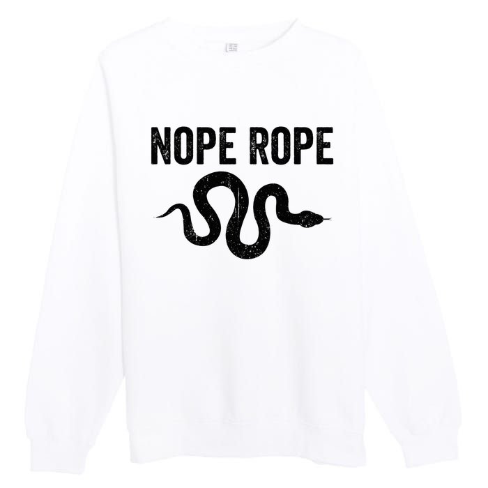 Snake Nope Rope Premium Crewneck Sweatshirt