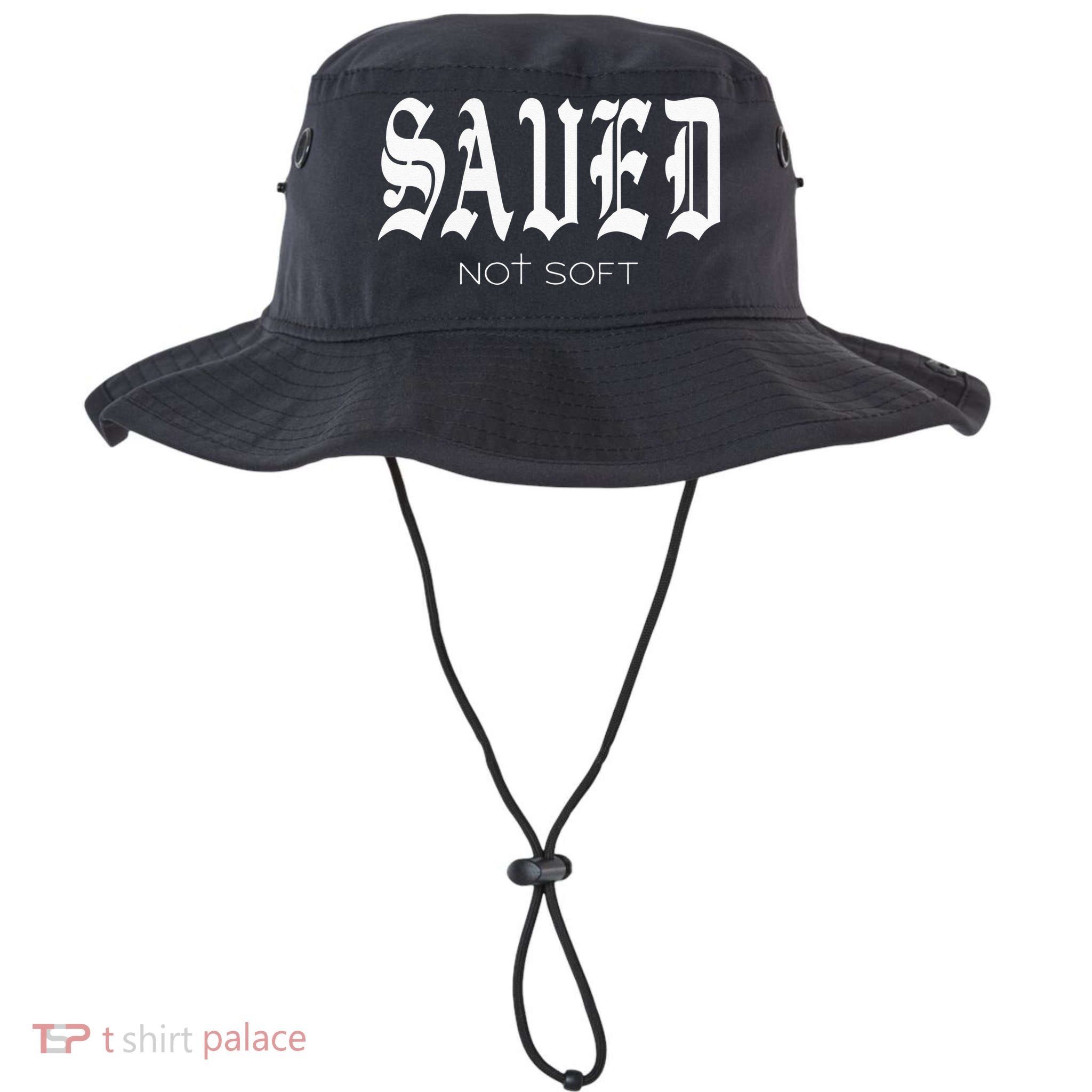 Saved Not Soft Novelty Salvation Bucket Hat