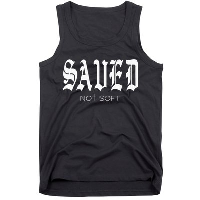 Saved Not Soft Novelty Salvation Tank Top