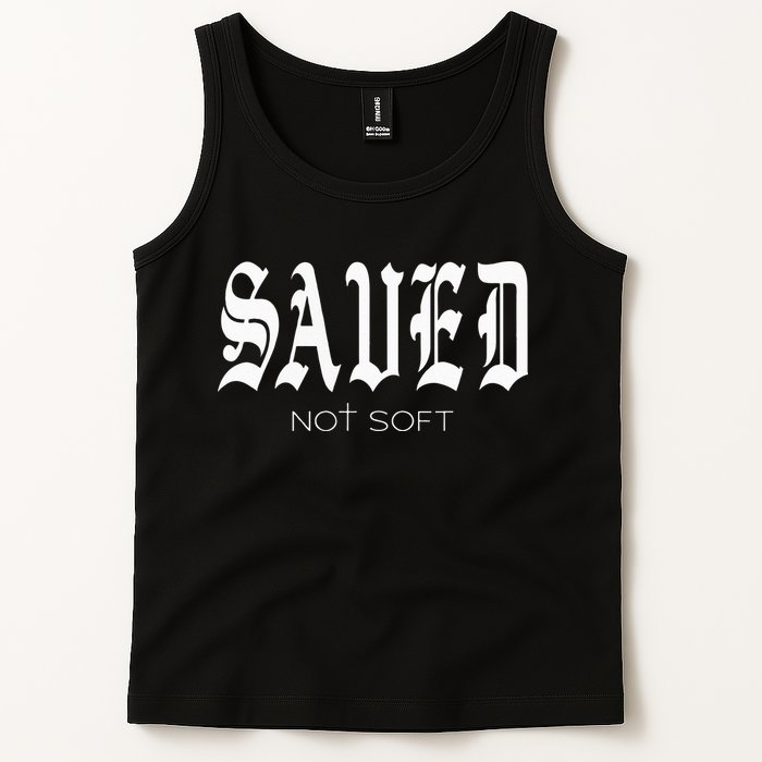 Saved Not Soft Novelty Salvation Tank Top