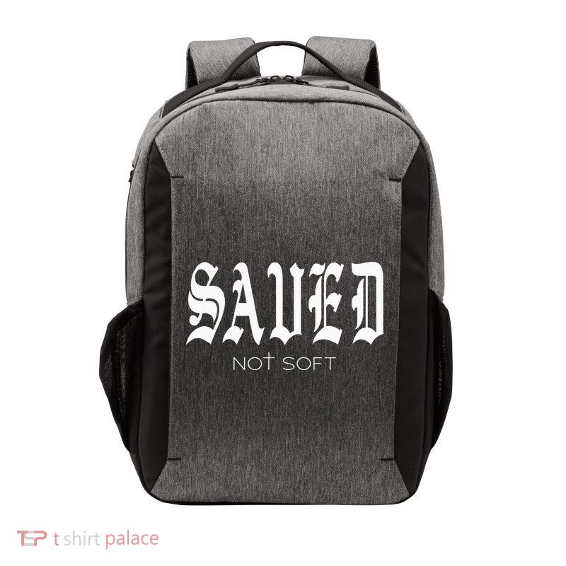 Saved Not Soft Novelty Salvation Vector Backpack