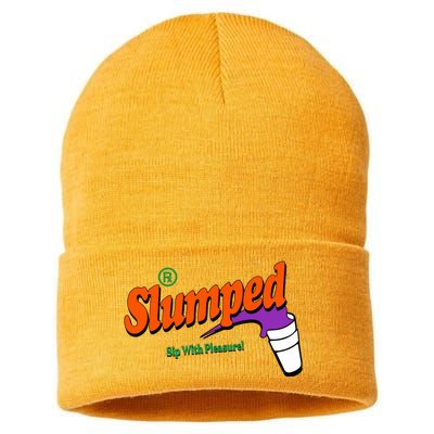 Slumpedboyz Newport Slumped Sip With Pleasure Sustainable Knit Beanie