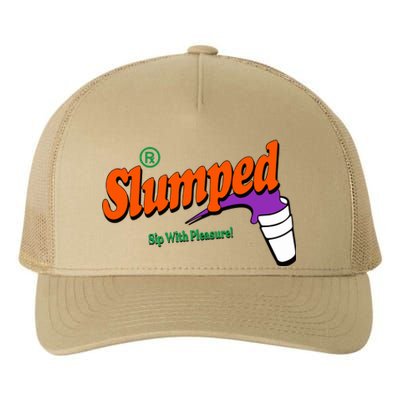 Slumpedboyz Newport Slumped Sip With Pleasure Yupoong Adult 5-Panel Trucker Hat