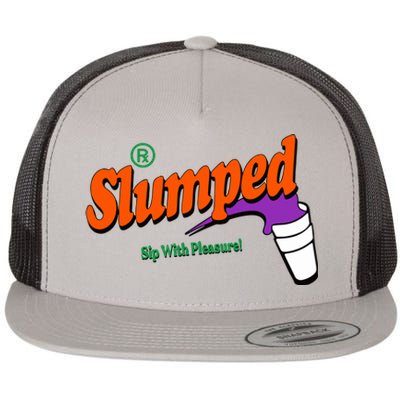 Slumpedboyz Newport Slumped Sip With Pleasure Flat Bill Trucker Hat