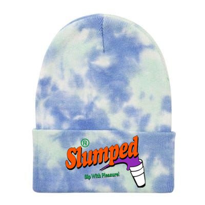 Slumpedboyz Newport Slumped Sip With Pleasure Tie Dye 12in Knit Beanie