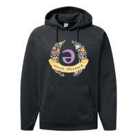 Schwa (Never Stressed) Floral Performance Fleece Hoodie