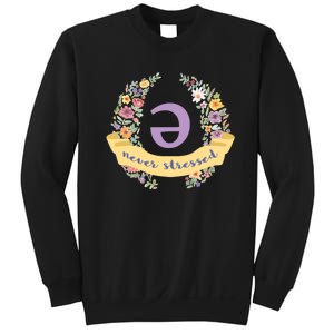 Schwa (Never Stressed) Floral Sweatshirt