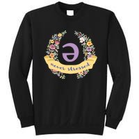 Schwa (Never Stressed) Floral Sweatshirt