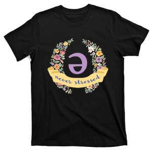 Schwa (Never Stressed) Floral T-Shirt