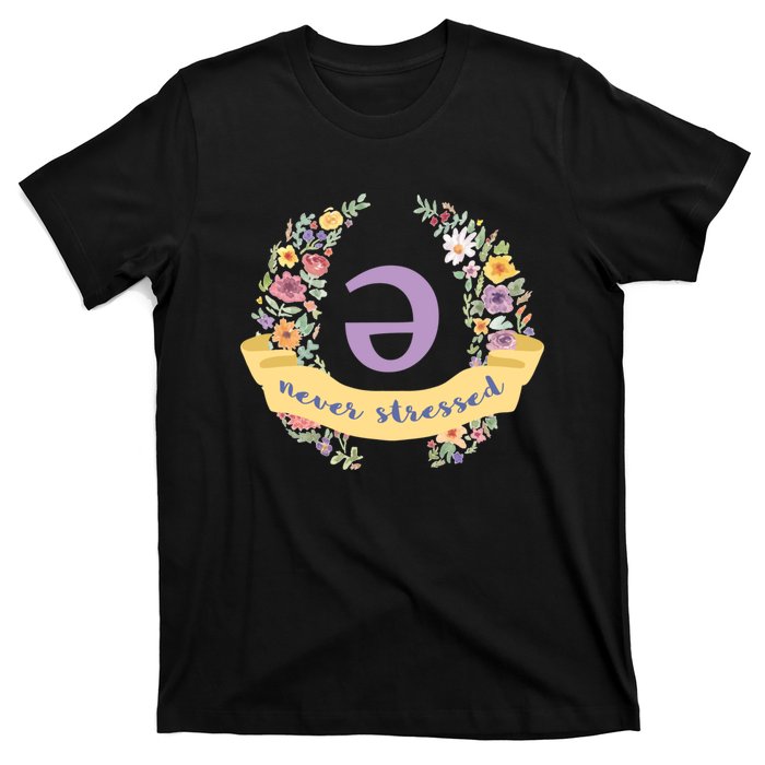 Schwa (Never Stressed) Floral T-Shirt