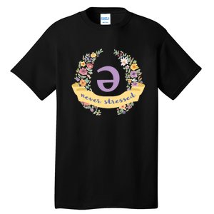 Schwa (Never Stressed) Floral Tall T-Shirt