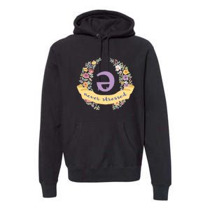 Schwa (Never Stressed) Floral Premium Hoodie