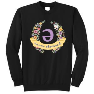 Schwa (Never Stressed) Floral Tall Sweatshirt