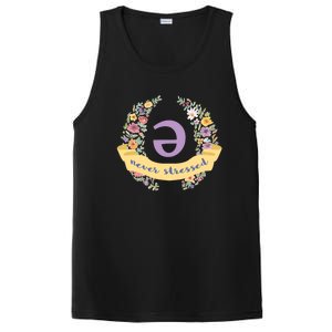 Schwa (Never Stressed) Floral PosiCharge Competitor Tank