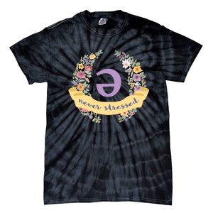 Schwa (Never Stressed) Floral Tie-Dye T-Shirt