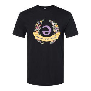 Schwa (Never Stressed) Floral Softstyle CVC T-Shirt