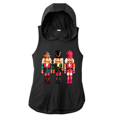 Sequin Nutcracker Ladies PosiCharge Tri-Blend Wicking Draft Hoodie Tank