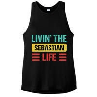 Sebastian Name Ladies PosiCharge Tri-Blend Wicking Tank
