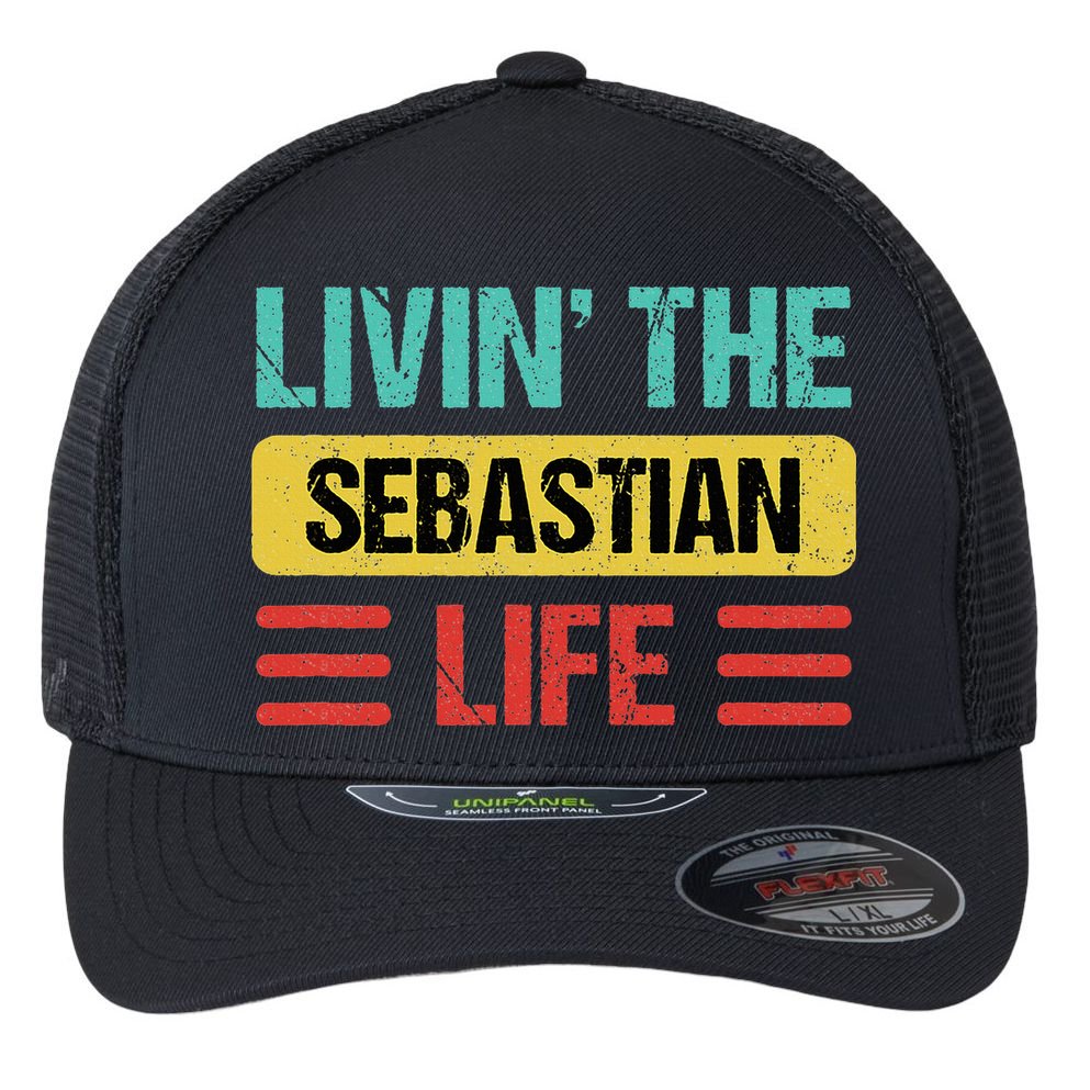 Sebastian Name Flexfit Unipanel Trucker Cap