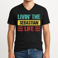 Sebastian Name V-Neck T-Shirt