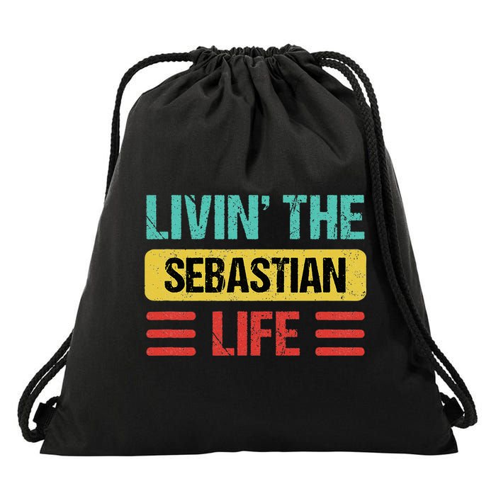 Sebastian Name Drawstring Bag