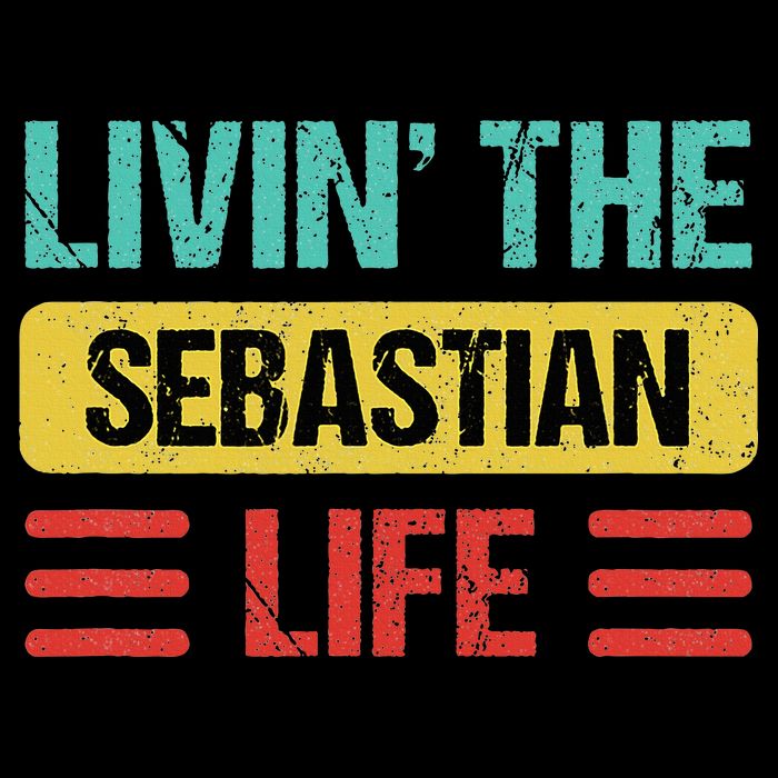 Sebastian Name Drawstring Bag