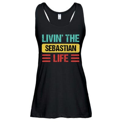 Sebastian Name Ladies Essential Flowy Tank
