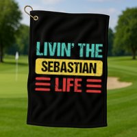 Sebastian Name Golf Towel