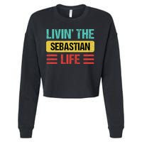 Sebastian Name Cropped Pullover Crew