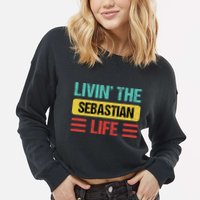 Sebastian Name Cropped Pullover Crew