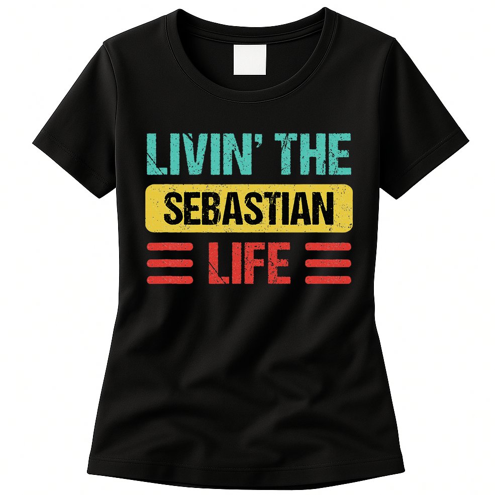 Sebastian Name Womens T-Shirt