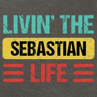 Sebastian Name Cotton Canvas Backpack