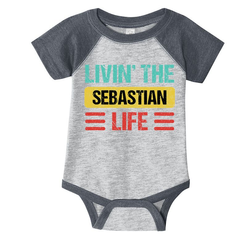 Sebastian Name Infant Baby Jersey Bodysuit