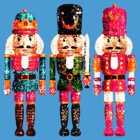 Sequin Nutcracker Tie Dye Hoodie
