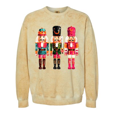 Sequin Nutcracker Colorblast Crewneck Sweatshirt