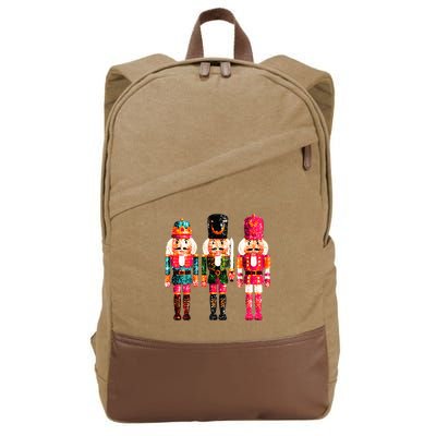 Sequin Nutcracker Cotton Canvas Backpack