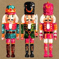 Sequin Nutcracker Cotton Canvas Backpack