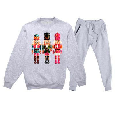 Sequin Nutcracker Premium Crewneck Sweatsuit Set