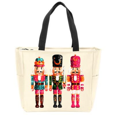 Sequin Nutcracker Zip Tote Bag